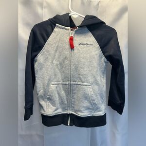 Eddie Bauer Black and Gray Kids Hoodie